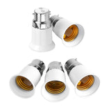 5pcs B22 Male to E27 Female Socket Base Bulb Adapter Converter Lamp Holders