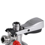 G Type Keg Stainless Steel Coupler Draft Beer Dispenser Brew w Air Valve Home