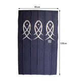 Fish Printed Doorway Room Door Curtains Divider Blind Living Room Kitchen Decor