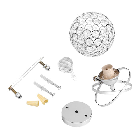 Modern Crystal Wall Lamp Bedside Night Light Bedroom Living Room Hall Lighting