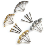 24pcs Stainless Steel/Brass Wire Wheel Polishing Brushes for Grinder Drill Rotary Tool In Australia - Darrahopens