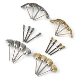 24pcs Stainless Steel/Brass Wire Wheel Polishing Brushes for Grinder Drill Rotary Tool In Australia - Darrahopens