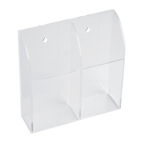 Acrylic Air Conditioner Remote Control Holder Case Storage Box Wall Mount 2 Case