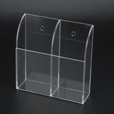 Acrylic Air Conditioner Remote Control Holder Case Storage Box Wall Mount 2 Case
