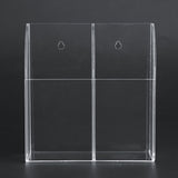 Acrylic Air Conditioner Remote Control Holder Case Storage Box Wall Mount 2 Case