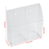 Acrylic Air Conditioner Remote Control Holder Case Storage Box Wall Mount 2 Case