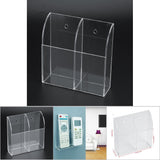 Acrylic Air Conditioner Remote Control Holder Case Storage Box Wall Mount 2 Case