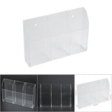 Acrylic Air Conditioner Remote Control Holder Case Storage Box Wall Mount 3 Case