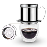 Stainless Steel Cup Vietnamese Coffee Drip Filter Maker Phin Infuser Sliver In Australia - Darrahopens