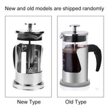 350ML 304 Stainless Steel & Glass Heat Resistant French Press Coffee & Tea Makers Pot