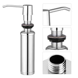 250ML Stainless Steel Liquid Soap Dispenser Bottle Kitchen Bathroom Shower Lotion Shampoo Pump