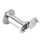 200 Degree Wide Viewing Angle Door Viewer with Heavy Duty Privacy Cover Bright Chrome
