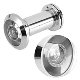 200 Degree Wide Viewing Angle Door Viewer with Heavy Duty Privacy Cover Bright Chrome