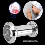 200 Degree Wide Viewing Angle Door Viewer with Heavy Duty Privacy Cover Bright Chrome