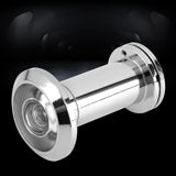 200 Degree Wide Viewing Angle Door Viewer with Heavy Duty Privacy Cover Bright Chrome