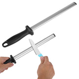 10 Inch Professional Knife Sharpening Steel Rod Home Kitchen Sharpener Stone Tool
