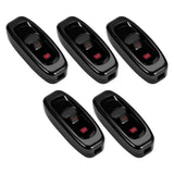 AC 250V 10A Inline ON/OFF Table Desk Lamp Cord Cable Switch with LED Indicator Light Black