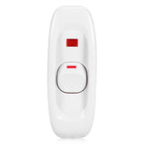 AC 250V 10A Inline ON/OFF Table Desk Lamp Cord Cable Switch with LED Indicator Light White