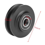 2Pcs Sliding Barn Door Wheel Closet Hardware Roller Cabinet Window Pulley Home Use