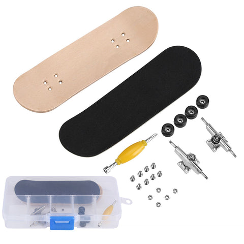 1Pc Maple Wooden Alloy Fingerboard Finger Skateboards With Box Reduce Pressure Gifts Black In Australia - Darrahopens