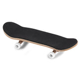 1Pc Maple Wooden Alloy Fingerboard Finger Skateboards With Box Reduce Pressure Gifts White