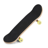 1Pc Maple Wooden Alloy Fingerboard Finger Skateboards With Box Reduce Pressure Gifts Yellow