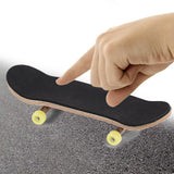 1Pc Maple Wooden Alloy Fingerboard Finger Skateboards With Box Reduce Pressure Gifts Yellow
