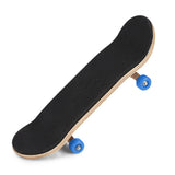 1Pc Maple Wooden Alloy Fingerboard Finger Skateboards With Box Reduce Pressure Gifts Dark Blue