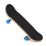 1Pc Maple Wooden Alloy Fingerboard Finger Skateboards With Box Reduce Pressure Gifts Dark Blue