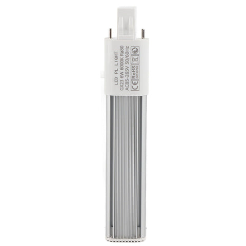 6W 2-Pin LED Compact Lamp Horizontal Recessed Tube Light Bulb Lighting Fixtures GX23 Cool White