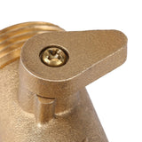 3/4 Inch Brass 2 Way Valve Splitter Hose Pipe Tap Connectors for Garden Irrigation