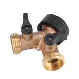 Brass Water Tap Adapter 2 Way Y Shape 3/4 Hose Connector Garden Irrigation (European Standard) In Australia - Darrahopens
