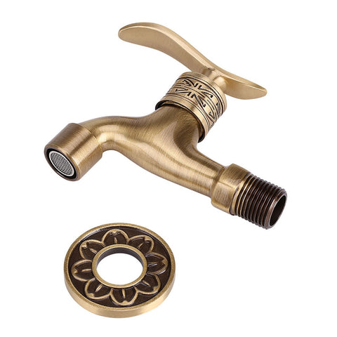 Antique Style Brass Washing Machine Faucet Wall Mount Laundry Cold Water Tap Bathroom Use In Australia - Darrahopens