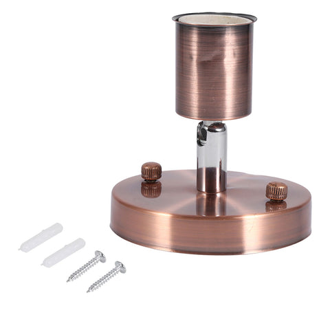 E27 Modern Vintage Ceiling Light Wall Lamp Bulb Holder Socket 180° Rotating Red Bronze In Australia - Darrahopens