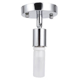 E27 Modern Retro Ceiling Light Wall Mounted Lamp Bulb Holder Socket 180° Rotating Silver