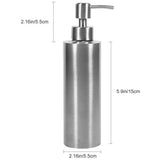 350ml Stainless Steel Soap Dispenser Kitchen Sink Faucet Bathroom Shampoo Box Soap Container
