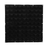 81 Pockets Vertical Felt Garden Plant Growing Container Bags Wall Hanging Planter (Black) In Australia - Darrahopens