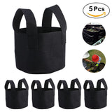 Black Plants Growing Bag Vegetable Flower Aeration Planting Pot Container (1 Gallon 14 x 18cm) In Australia - Darrahopens