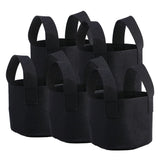 Black Plants Growing Bag Vegetable Flower Aeration Planting Pot Container (1 Gallon 14 x 18cm)