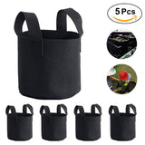 Black Plants Growing Bag Vegetable Flower Aeration Planting Pot Container (2 Gallon 18 x 20cm) In Australia - Darrahopens