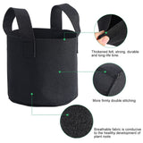 Black Plants Growing Bag Vegetable Flower Aeration Planting Pot Container (2 Gallon 18 x 20cm) In Australia - Darrahopens