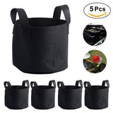 Black Plants Growing Bag Vegetable Flower Aeration Planting Pot Container (3 Gallon 20 x 25cm) In Australia - Darrahopens