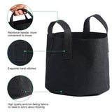 Black Plants Growing Bag Vegetable Flower Aeration Planting Pot Container (5 Gallon 25 x 30cm) In Australia - Darrahopens