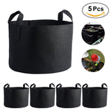 Black Plants Growing Bag Vegetable Flower Aeration Planting Pot Container (10 Gallon 28 x 40cm) In Australia - Darrahopens