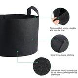 Black Plants Growing Bag Vegetable Flower Aeration Planting Pot Container (10 Gallon 28 x 40cm) In Australia - Darrahopens