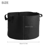 Black Plants Growing Bag Vegetable Flower Aeration Planting Pot Container (10 Gallon 28 x 40cm) In Australia - Darrahopens