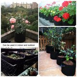 Black Plants Growing Bag Vegetable Flower Aeration Planting Pot Container (10 Gallon 28 x 40cm) In Australia - Darrahopens
