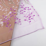 100*200cm Tulips Printing Tulle Curtains Sheer Drape Balcony Window Decoration Purple