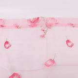 100*200cm Tulips Printing Tulle Curtains Sheer Drape Balcony Window Decoration Pink