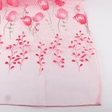 100*200cm Tulips Printing Tulle Curtains Sheer Drape Balcony Window Decoration Pink